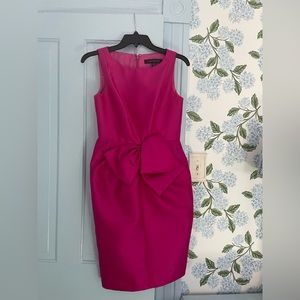 Carmen Marc Valvo fushia sheath dress. Size 2.